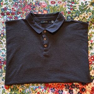 Hedge polo shirt, short sleeves,  charcoal grey, XXL